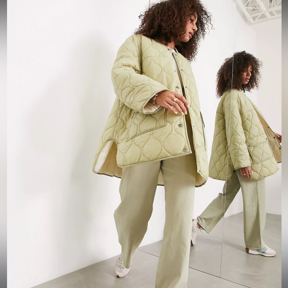 ASOS EDITION QUILTED REVERSIBLE JACKET